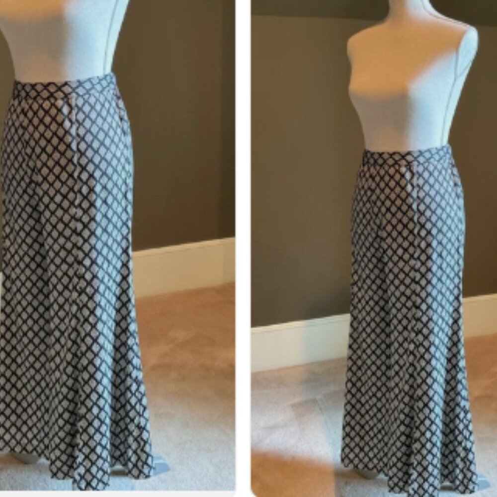Anthropologie Saturday Sunday Jude Wide Leg Pants in Black Motif  Size M - Picture 11 of 11
